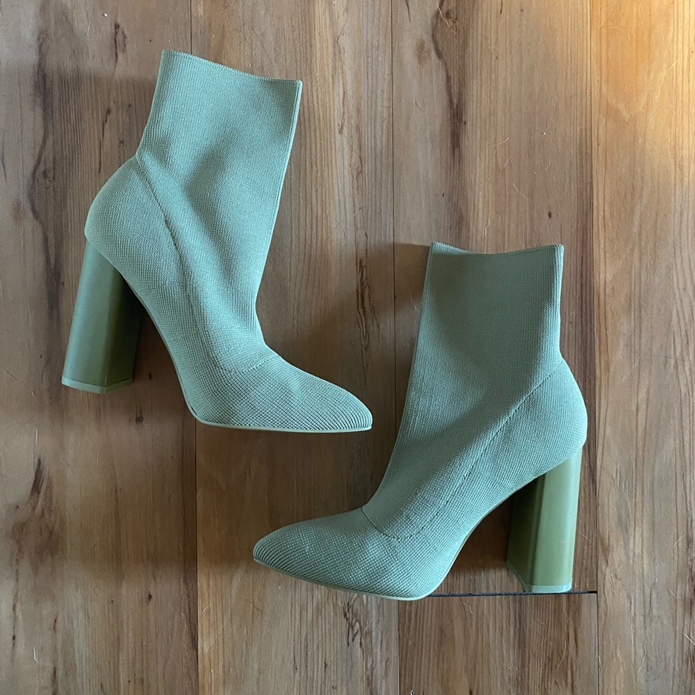 Green Sock Boots